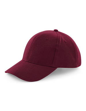 Beechfield Heavy Brushed Cotton 6 panel cap - Burgundy