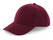 Beechfield Heavy Brushed Cotton 6 panel cap - Burgundy