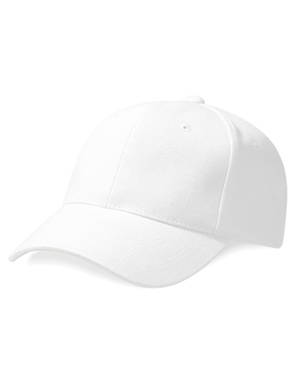 Beechfield Heavy Brushed Cotton 6 panel cap - White