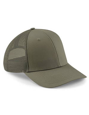 Beechfield Urbanwear 6 panel trucker cap - Olive green