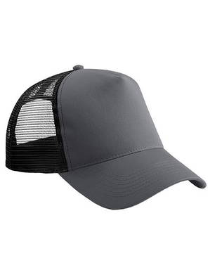 Beechfield Snapback Trucker cap - Graphite grey/black