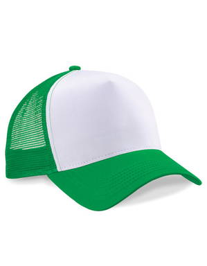 Beechfield Snapback Trucker cap - Pure green/white