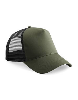 Beechfield Snapback Trucker cap - Olive green/black