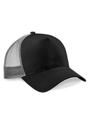 Beechfield Snapback Trucker cap - Black/light grey