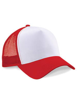 Beechfield Snapback Trucker cap - Classic red/white