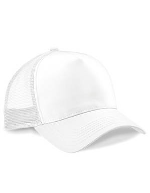 Beechfield Snapback Trucker cap - White