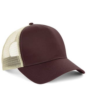 Beechfield Snapback Trucker cap - Chocolate/caramel