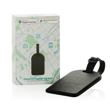 Globefind Dual RCS luggage tag met wereldwijd localiseren