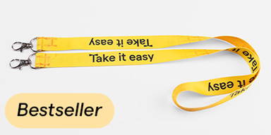 Full color lanyard met 2 haken express - Full color