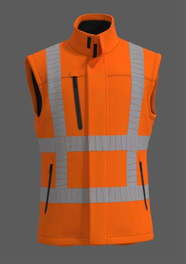 RWS stretch bodywarmer - Fluoreszierendes Orange