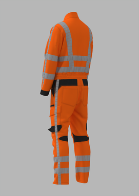 RWS 4-Wege-Stretch-Overall - Fluoreszierendes Orange