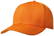 Premium fine cotton 6 panel cap - Oranje
