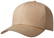 Premium fine cotton 6 panel cap - Khaki