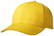 Premium fine cotton 6 panel cap - Geel