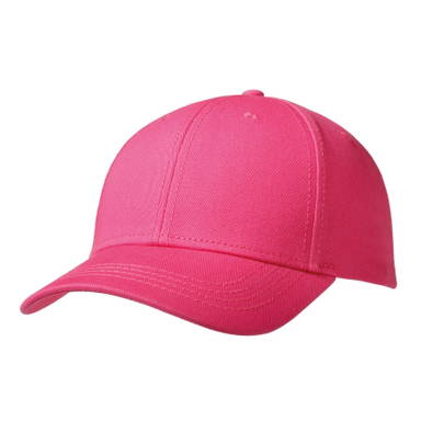 Premium feine Baumwoll-Kappe mit 6 Bahnen - Rosa