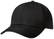 Premium fine cotton 6 panel cap - Zwart
