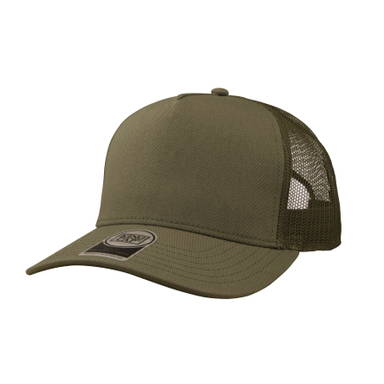 Premium recycled trucker cap - Olijfgroen