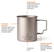 Nordic Drift Trail Ultra Light Titanium 450ml beker