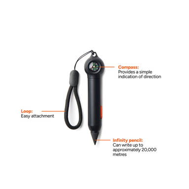 Nordic Drift Trail RCS Portable Infinity Pocket Pen W Compas