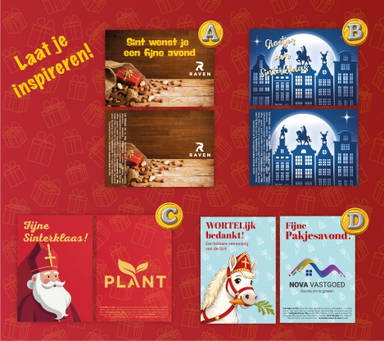 Sinterklaas chocoladepop 125 gram - Transparant/wit