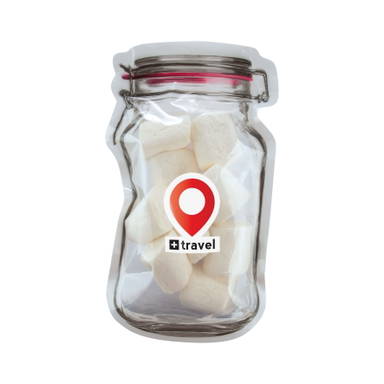 Mailbox candy jar 14 x 20 cm - Transparent