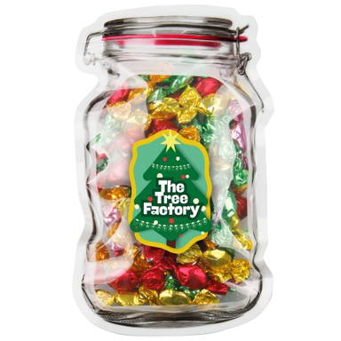 Mailbox candy jar 17 x 24.5 cm - Transparent