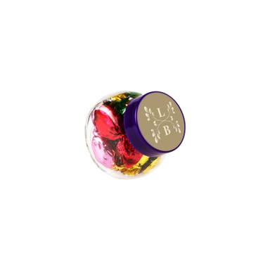 Glas Bonbonglas 50 ml - Transparent/lila