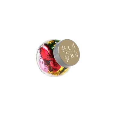 Glas Bonbonglas 50 ml - Transparent/silber