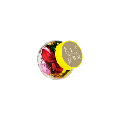 Glas Bonbonglas 50 ml - Transparent/gelb