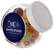 Glazen snoeppot 200 ml - Wit