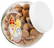 Glazen snoeppot 400 ml - Wit