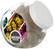 Glazen snoeppot 2 liter - Wit