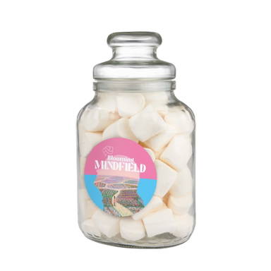 Nostalgische glazen snoeppot 2,5 liter - Transparant/transparant