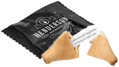 Galleta de la fortuna en envoltorio impreso