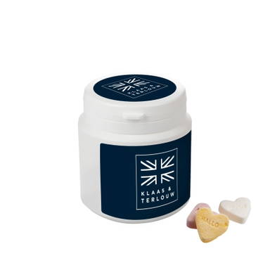 Plastic jar with candy 250 ml - White