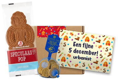 Sinterklaas brievenbusdoosje A6-4 | Speculaas & Goud