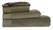 Drap de plage | 100 x 180 cm | 450 gr/m2 - Vert olive