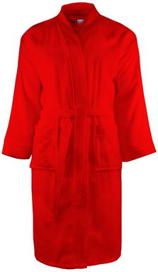 Bademantel ohne Kapuze | 340 g/m2 - Rot