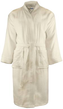 Bademantel ohne Kapuze | 340 g/m2 - Elfenbein-Creme