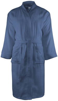 Bademantel ohne Kapuze | 340 g/m2 - Denim verblasst