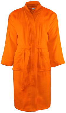 Bademantel ohne Kapuze | 340 g/m2 - Orange