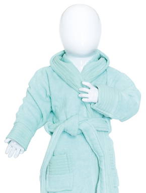 Peignoir bébé avec capuche | 340 g/m2 - Mint