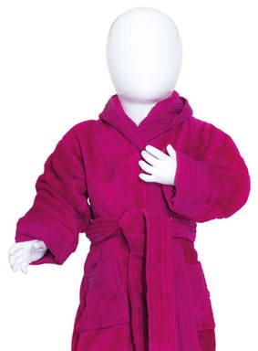 Peignoir bébé avec capuche | 340 g/m2 - Magenta