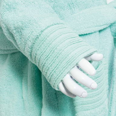 Peignoir bébé avec capuche | 340 g/m2 - Light blue