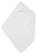 Cape de bain pour bébé | 450 g/m2 - Blanc