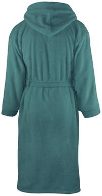 Hooded bathrobe | 340 g/m2 - Petrol
