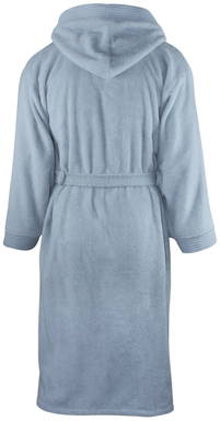 Hooded bathrobe | 340 g/m2 - Light blue
