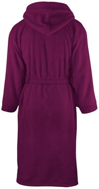 Hooded bathrobe | 340 g/m2 - Plum