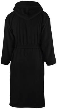 Hooded bathrobe | 340 g/m2 - Black