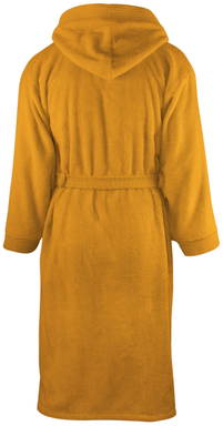 Hooded bathrobe | 340 g/m2 - Golden yellow